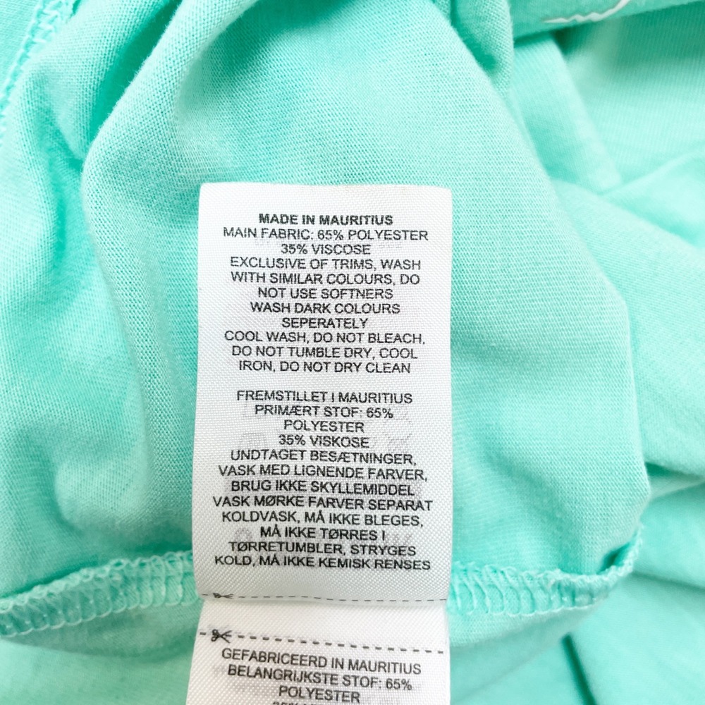 Gymshark Women's Mint Green Asymmetrical Hem Short Sleeve Workout T-Shirt Size S - Picture 5 of 5